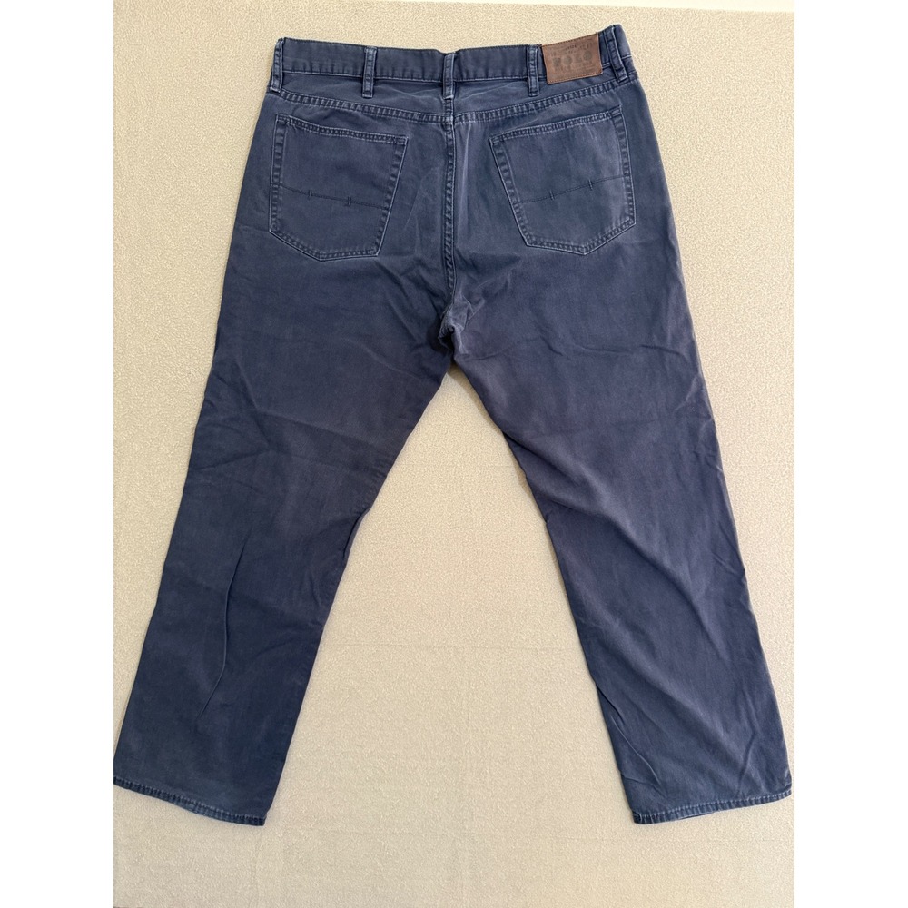Polo Ralph Lauren Men's Navy Blue jeans Pants Straight‎ Fit Size 36x29 preppy